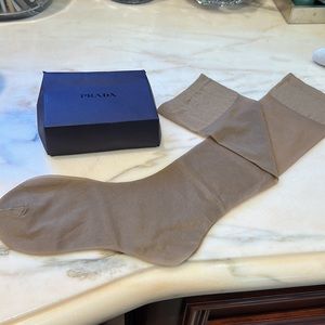Prada nylon knee high stockings